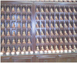 the 1000 Buddhas in the main shrine room