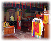 H.E. Sangye Nyenpa Rinpoche Giving Teachings in Palpung Sherabling, India