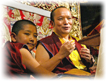 H.E. Tai Situ Rinpoche with H.E. Jamgon Kongtrul Rinpoche