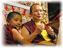 H.E. Tai Situ Rinpoche with H.E. Jamgon Kongtrul Rinpoche